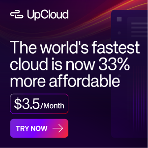 UpCloud VPS - Cloud Built for Developers
